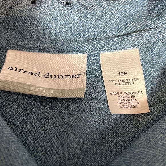 Alfred Dunner Women Petite Blazer Jacket Floral Embroidered Mallard Suit - Picture 12 of 14